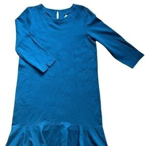 J Jill, Ponte Dress 3/4 Sleeve ,Oxfblu size large Tall.
